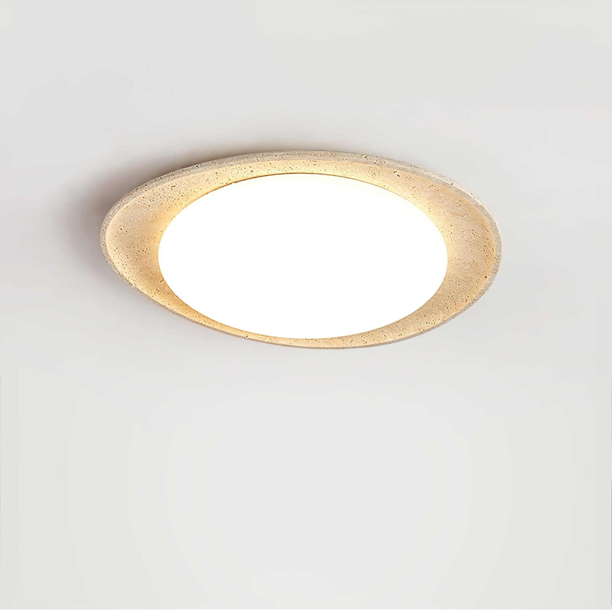 Cunorarae Organic Travertine Ceiling Light - Letslighting