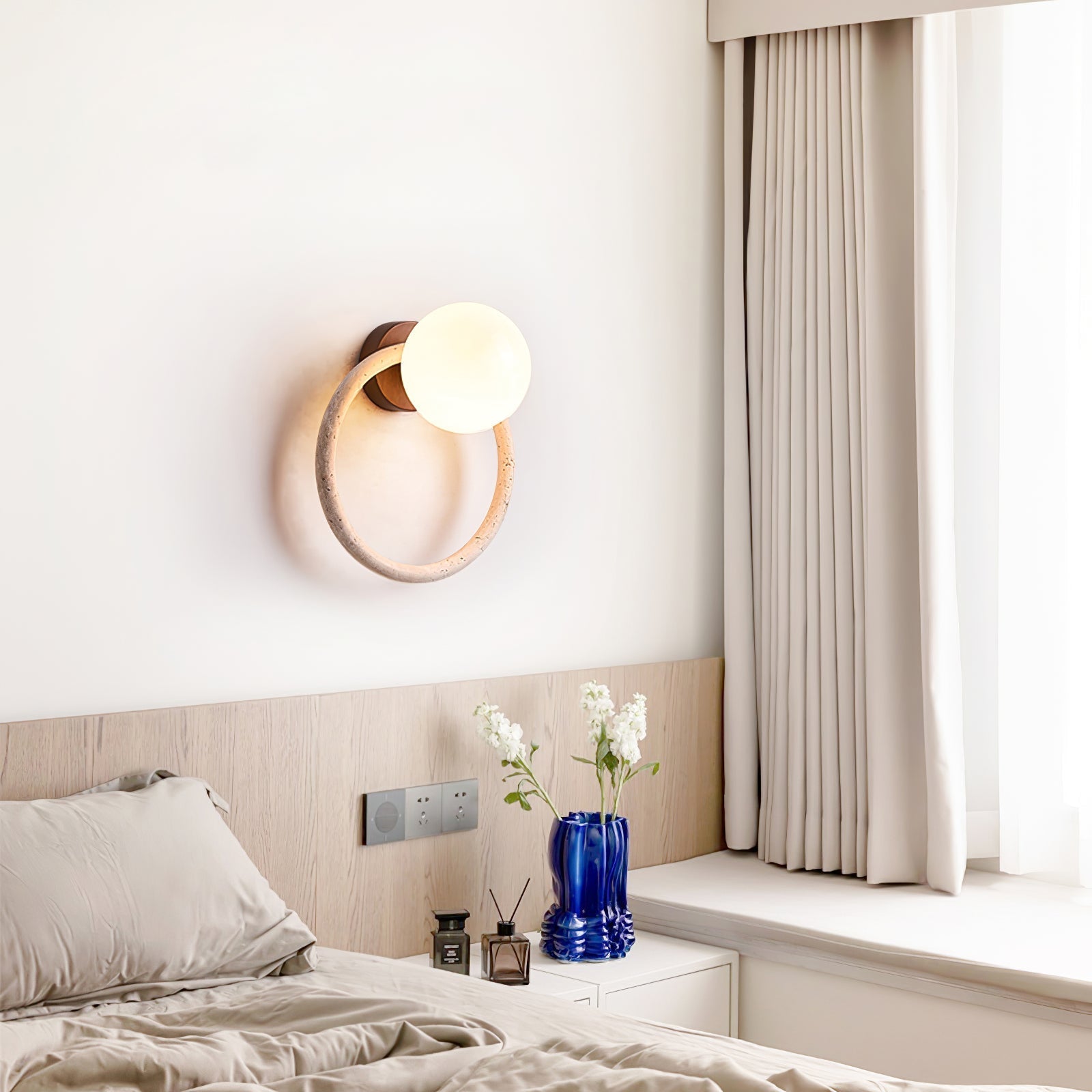 Idoryra Travertine Wall Light - Letslighting