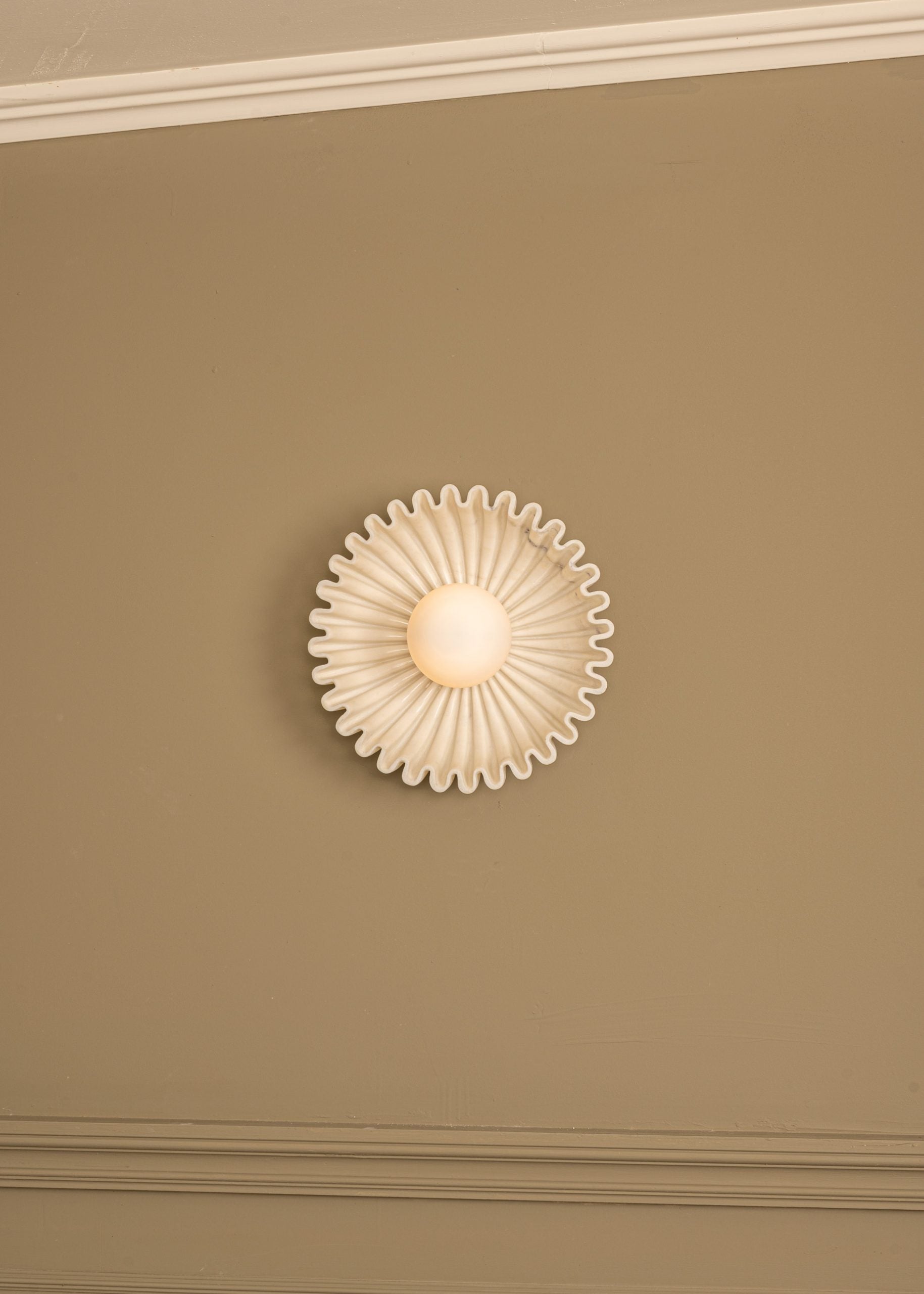 Ivvinen Premium Elegance Marble Glass Wall Lamp - Lamp Copper