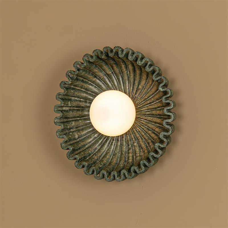 Ivvinen Premium Elegance Marble Glass Wall Lamp - Lamp Copper