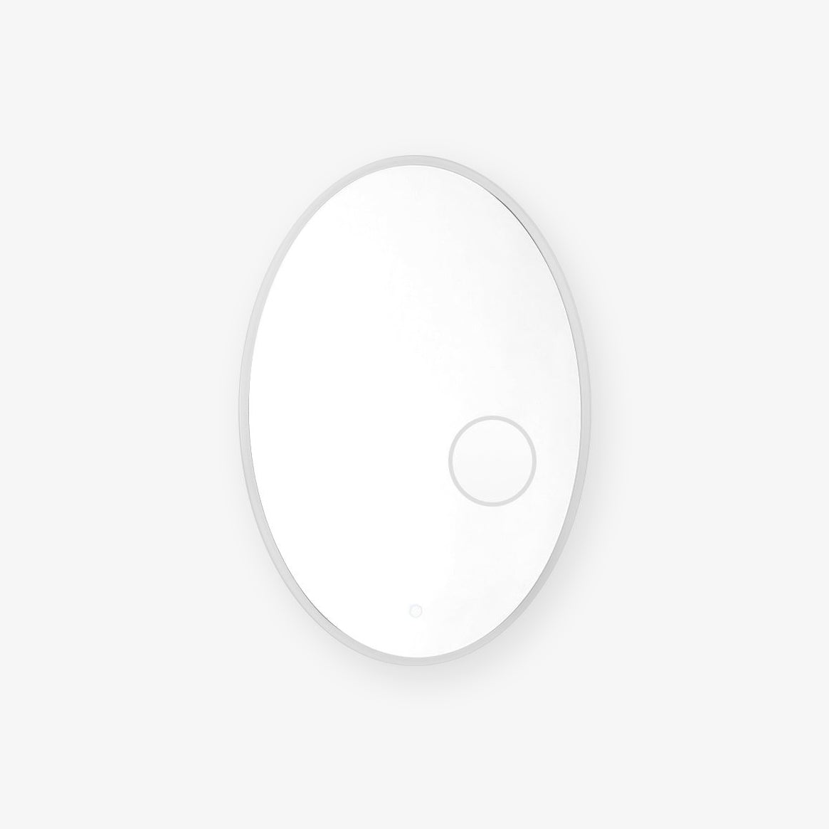 Ovariel Oval Mirror Metal Plastic Wall Light - Blowlighting