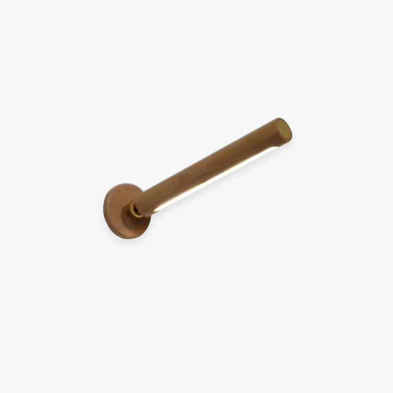 Muto Applique Murale Cylindrique Minimaliste, Bois, Métal/Bois, Chambre