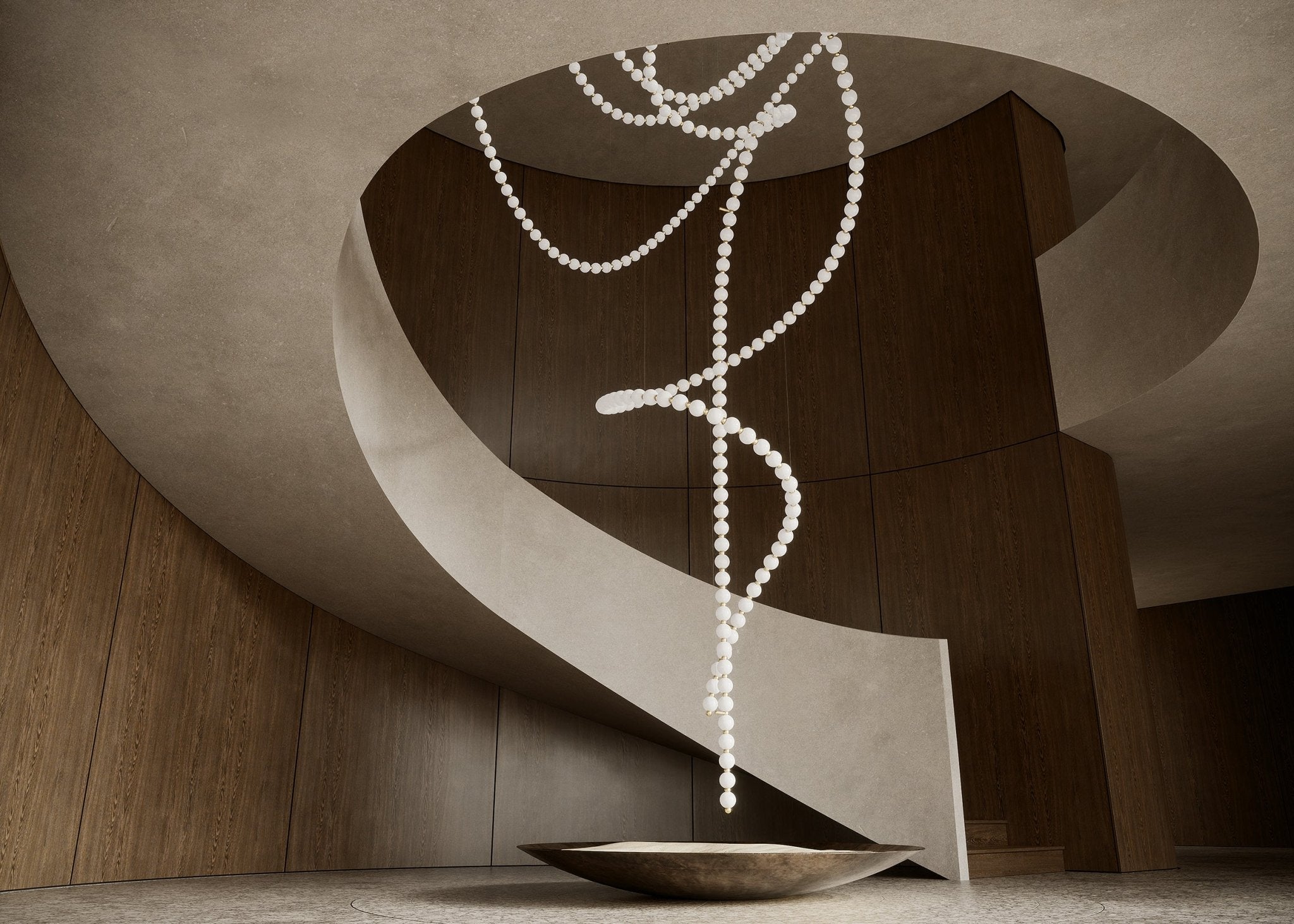 Pearl Suspension Personnalisable Métal Verre Lustre