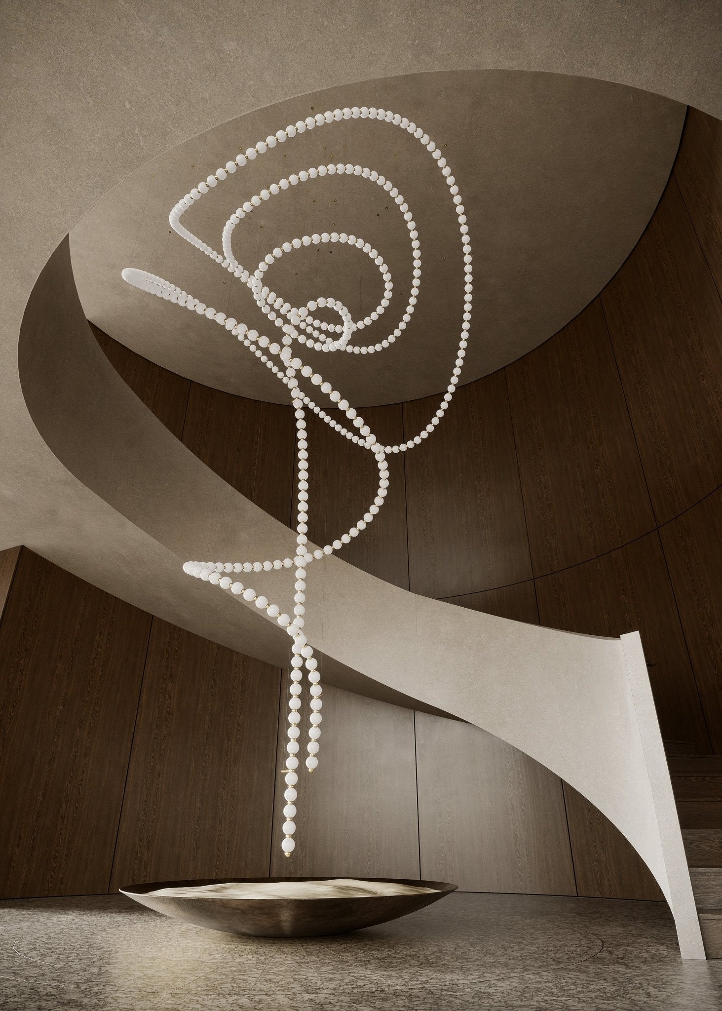 Pearl Suspension Personnalisable Métal Verre Lustre