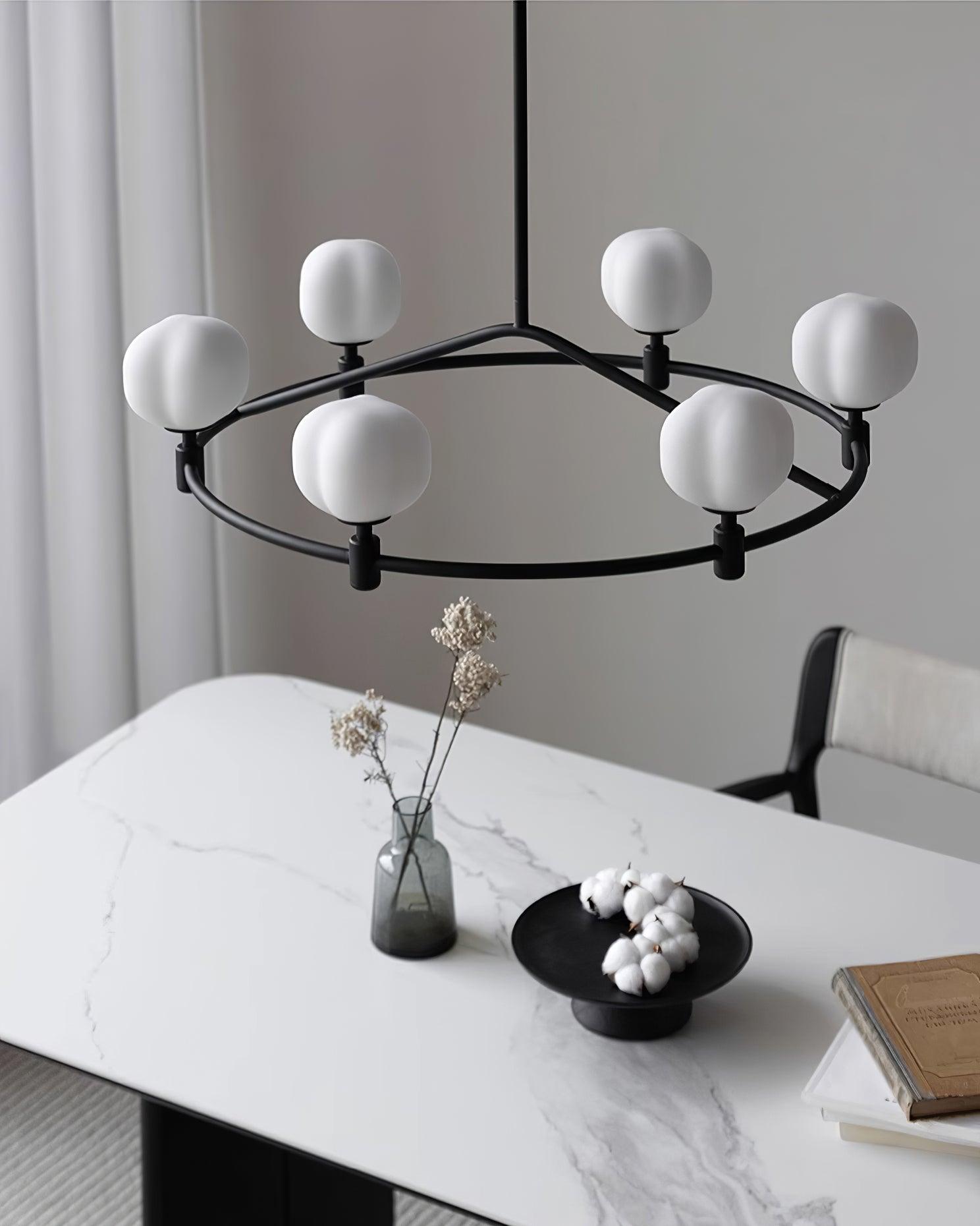 Pallina Chandelier Frosted Globe Ring - Letslighting