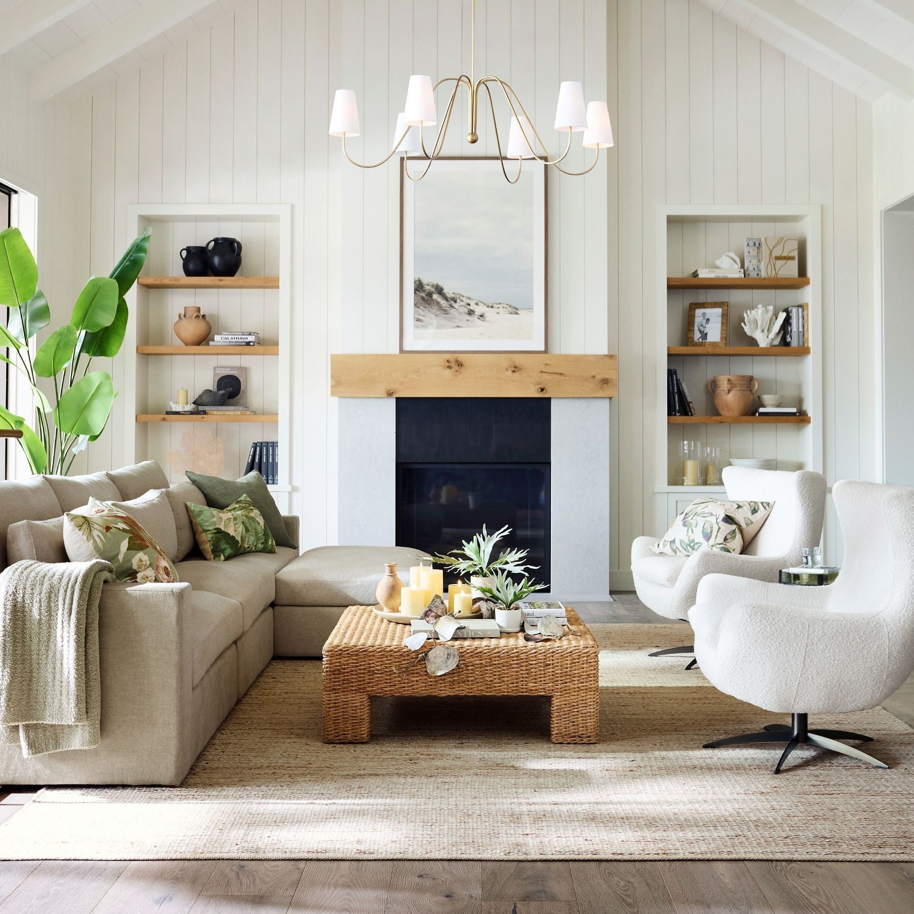 Cevaris Individual Creativity Curved Brass Fabric Chandelier - Lamp Copper