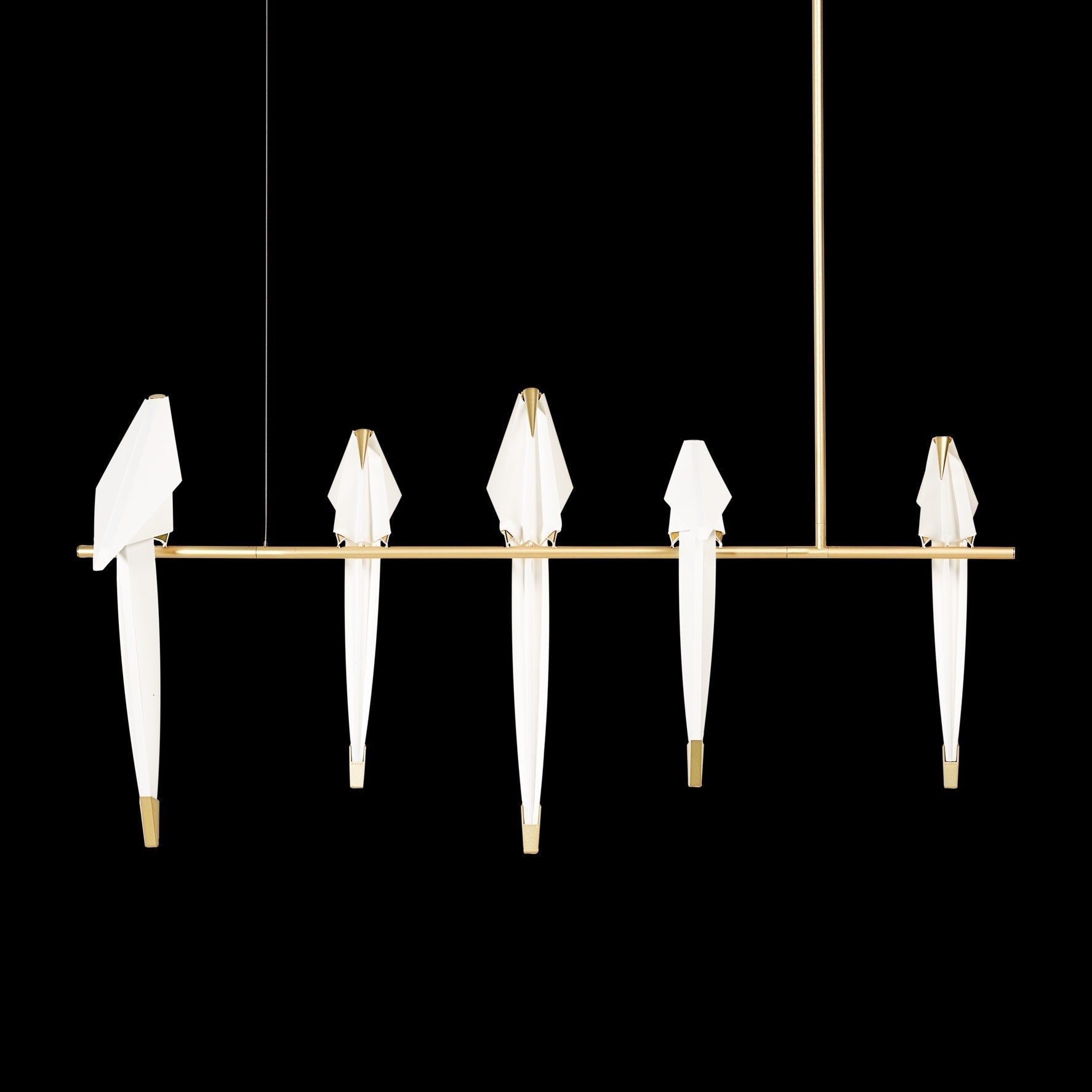 Paper Crane Bird LED Chandelier - Blowlighting