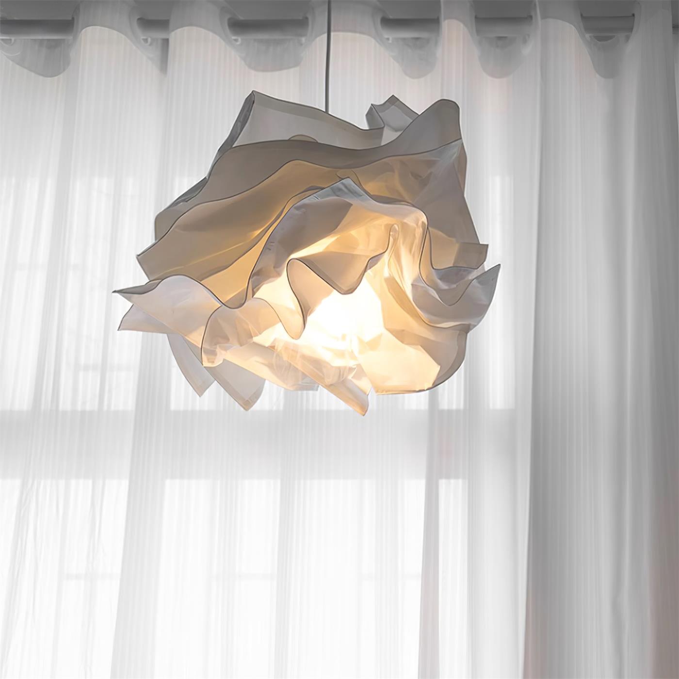 Paper Plug-In Pendant Lamp Pleated Origami Form - Letslighting