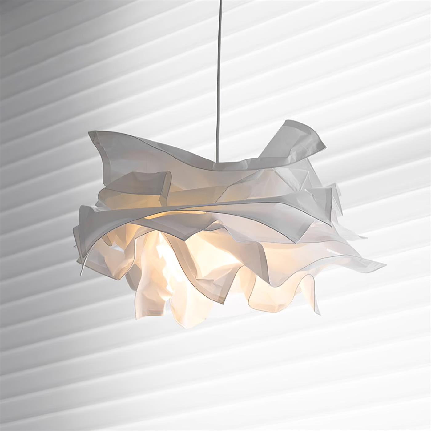 Paper Plug-In Pendant Lamp Pleated Origami Form - Letslighting