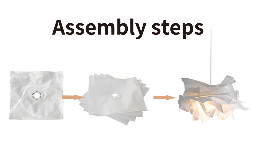 Paper Plug-In Pendant Lamp Pleated Origami Form - Letslighting