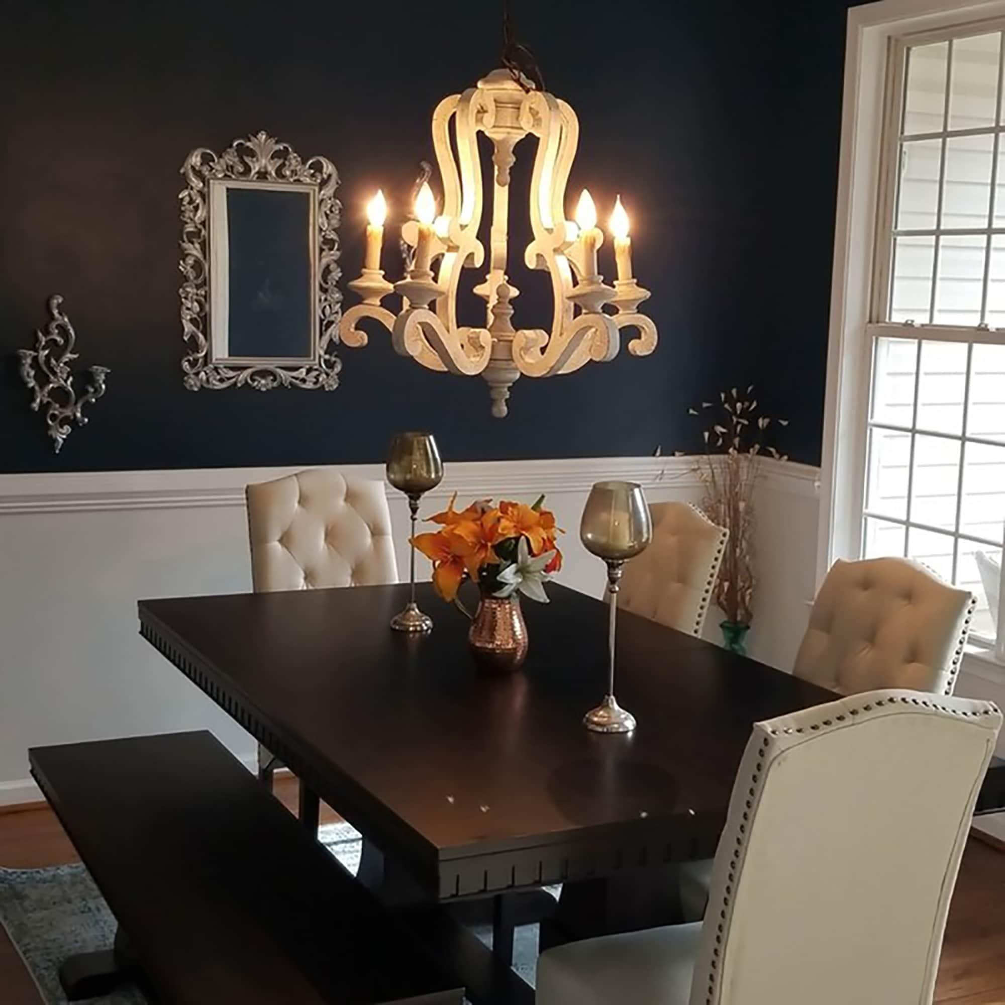 Parrotuncle Wooden Candle Chandelier - Blowlighting