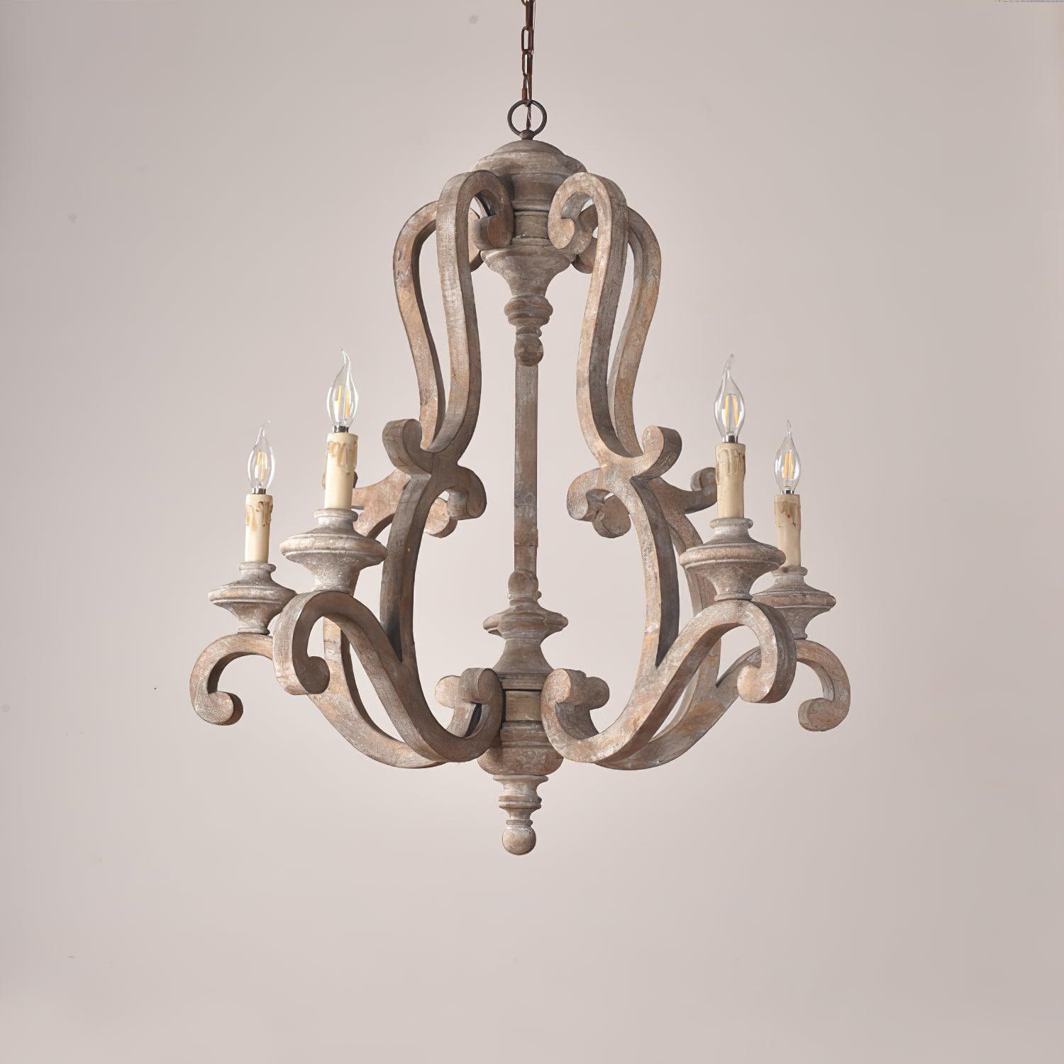 Parrotuncle Wooden Candle Chandelier - Blowlighting