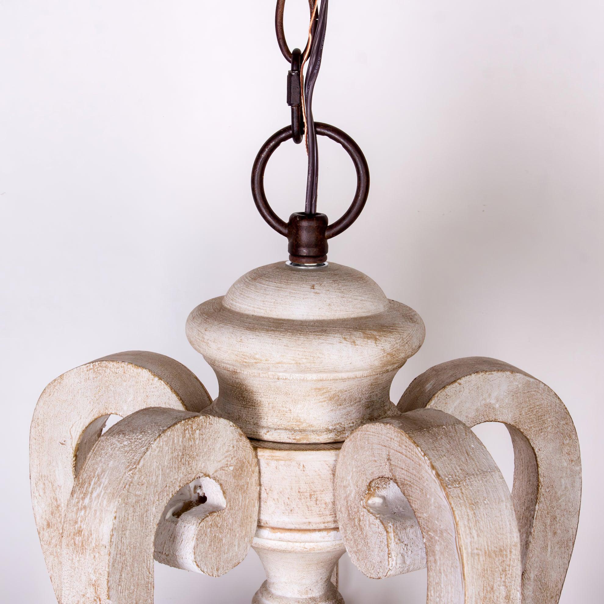 Parrotuncle Wooden Candle Chandelier - Blowlighting
