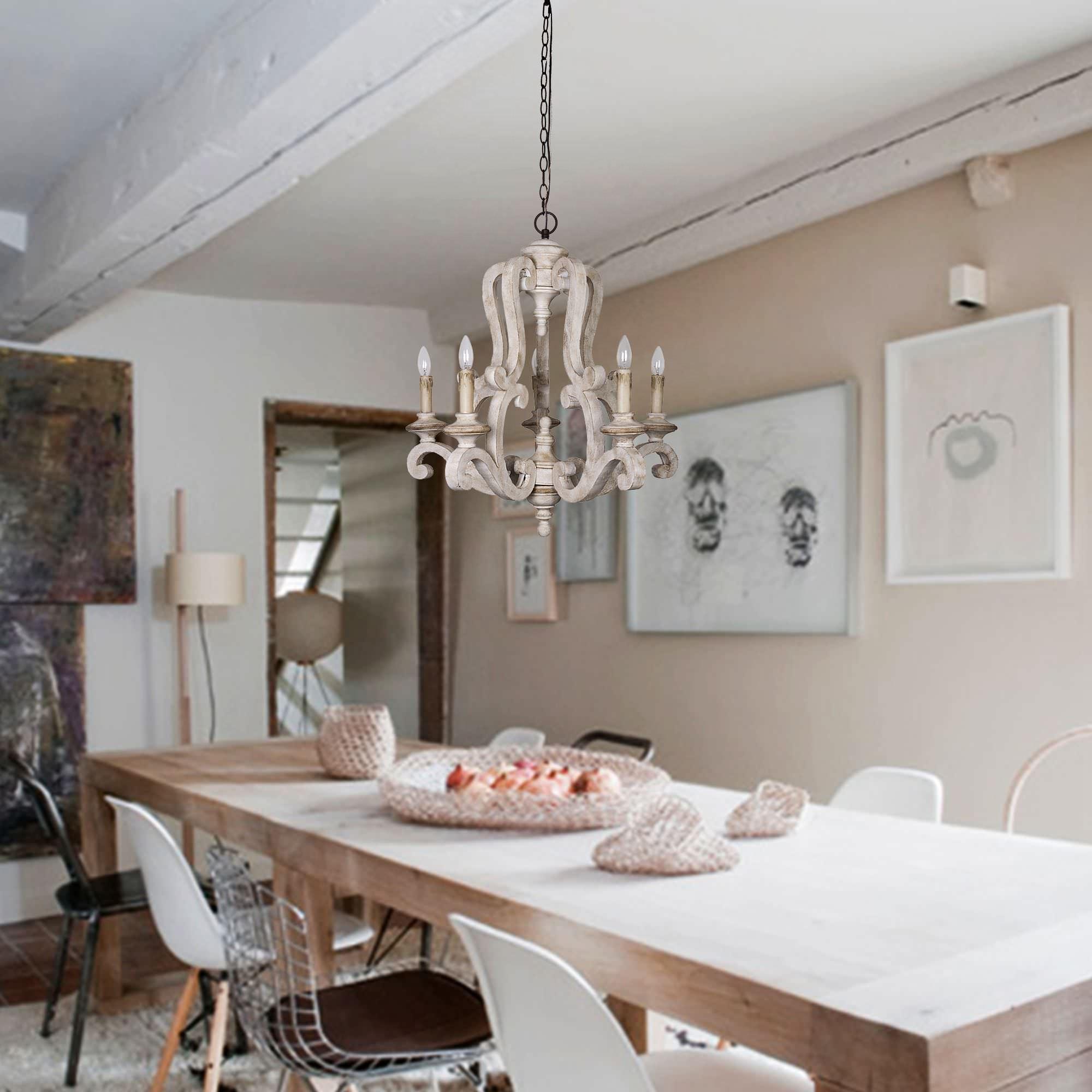 Parrotuncle Wooden Candle Chandelier - Blowlighting