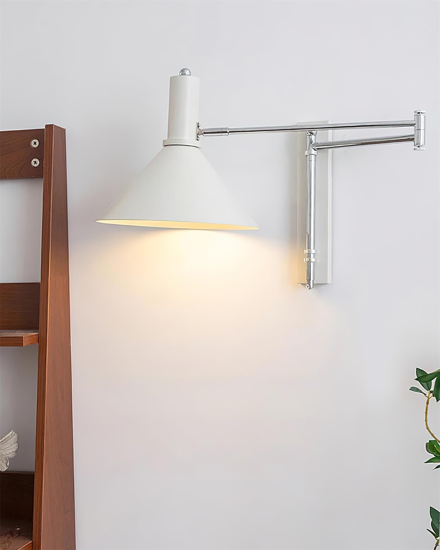 Wall Lamp Modern Adjustable Arm Red Shade Reading Light - Letslighting