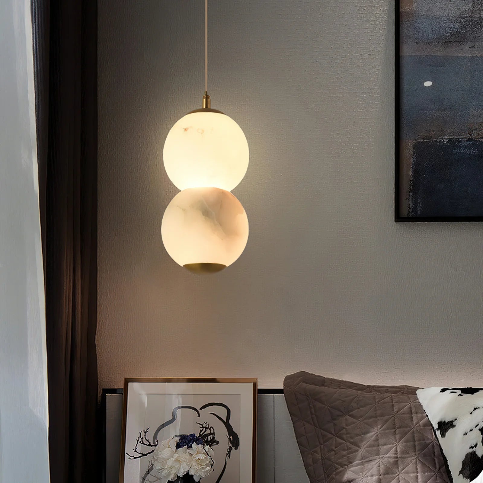 Silva Minimalism Metal Resin Pendant Light Dining Room Bedroom