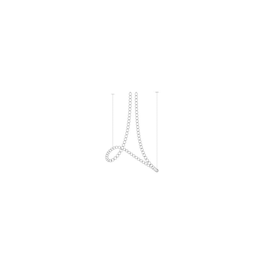 Pearl Suspension Personnalisable Métal Verre Lustre