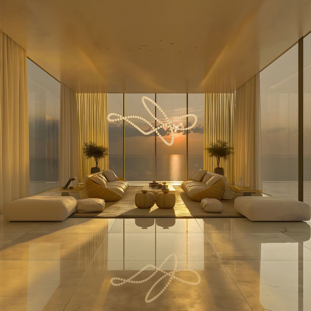 Pearl Suspension Personnalisable Métal Verre Lustre