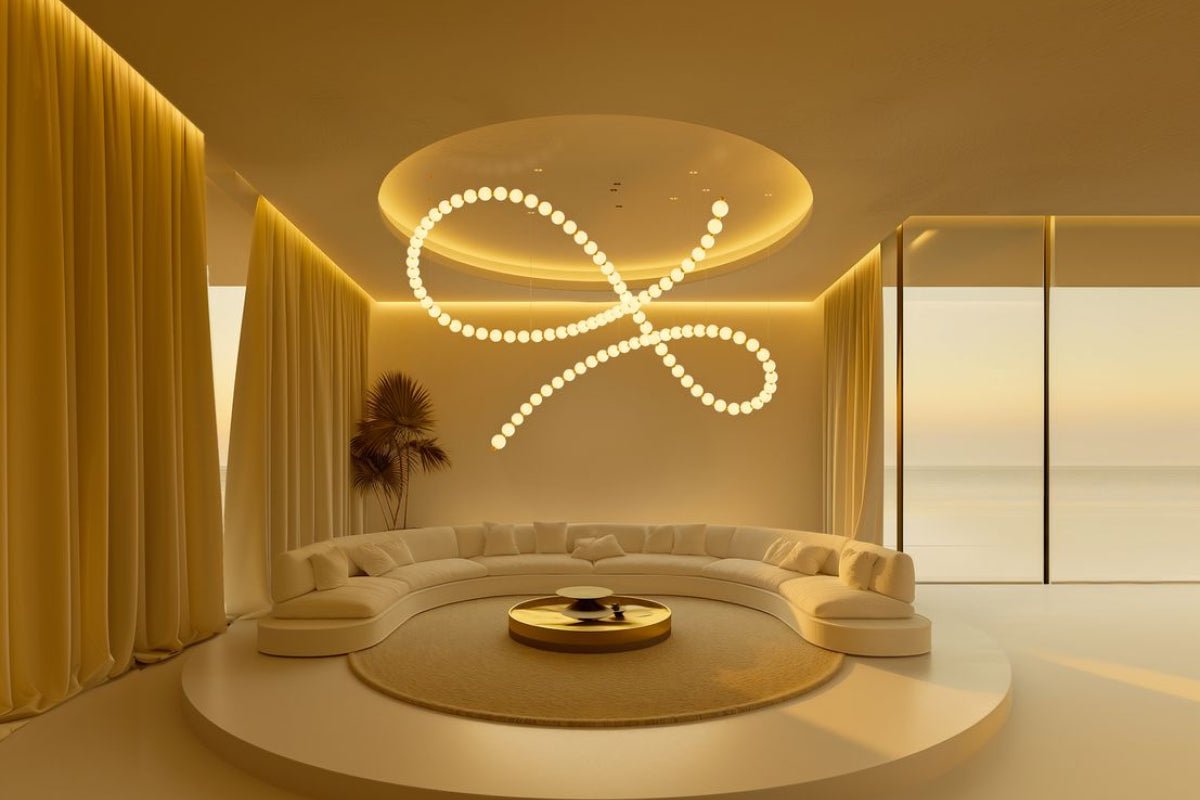 Pearl Suspension Personnalisable Métal Verre Lustre