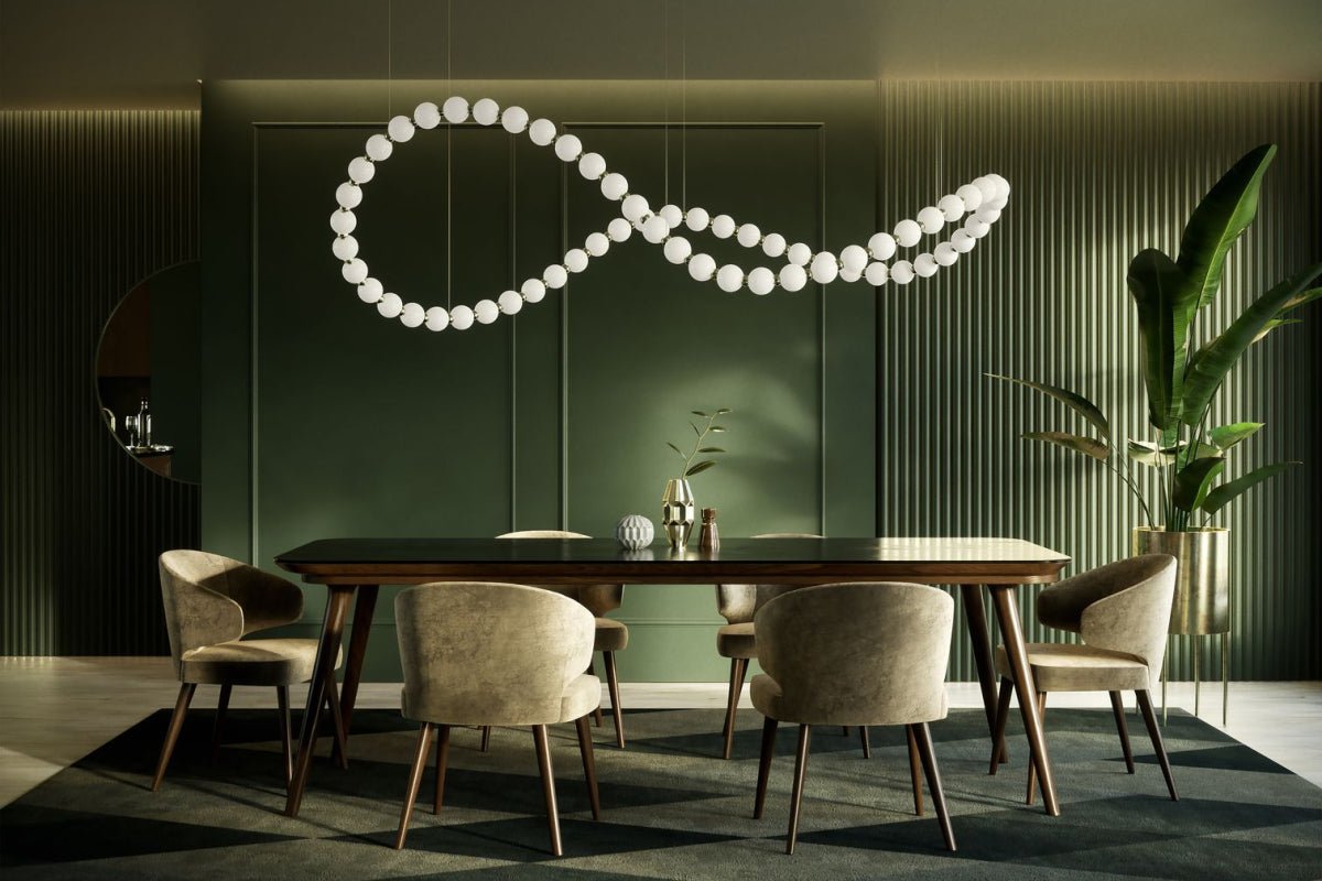 Pearl Suspension Personnalisable Métal Verre Lustre