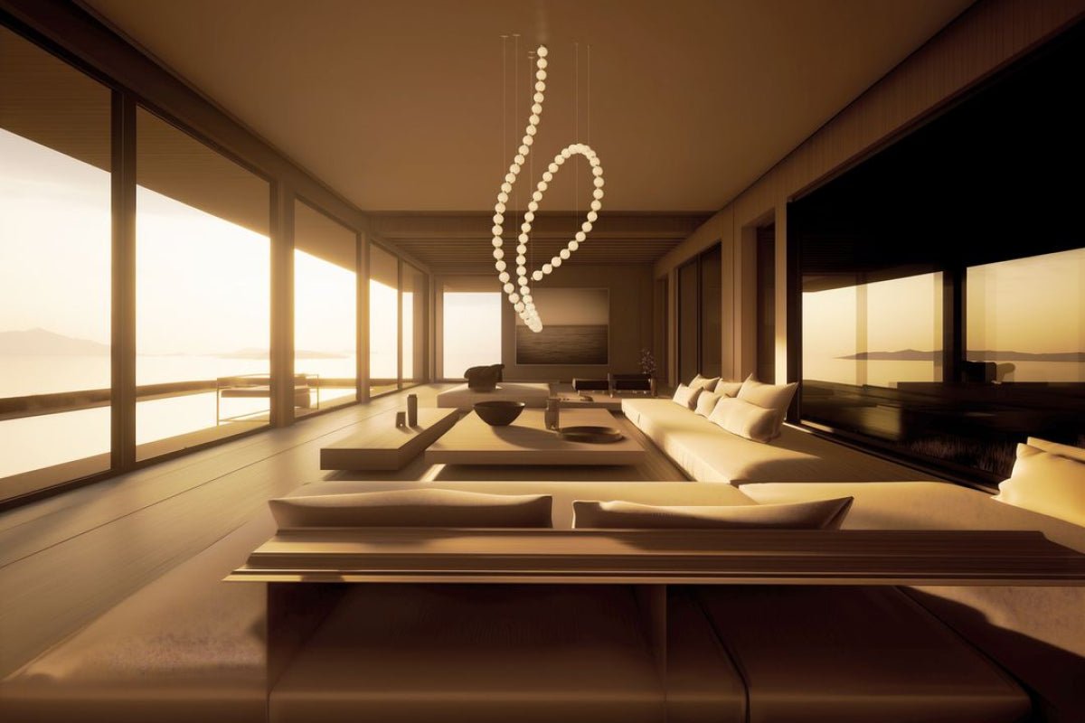 Pearl Suspension Personnalisable Métal Verre Lustre