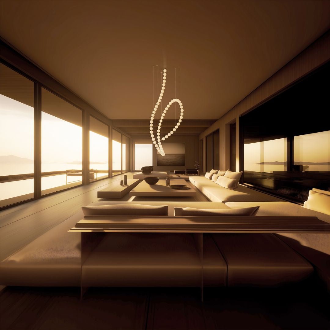 Pearl Suspension Personnalisable Métal Verre Lustre