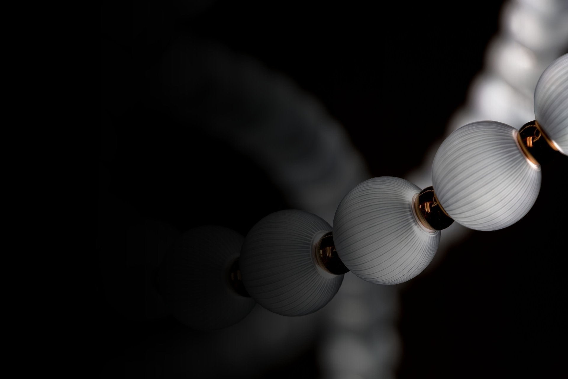 Pearl Suspension Personnalisable Métal Verre Lustre