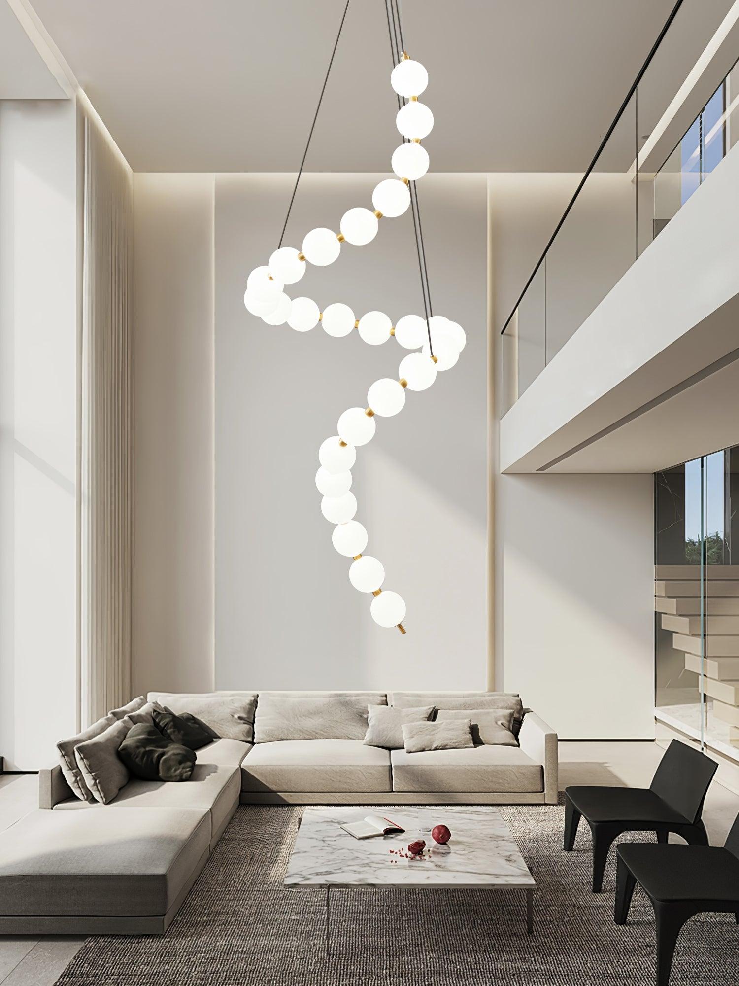Pearl Modernl Glass Chandelier - Blowlighting
