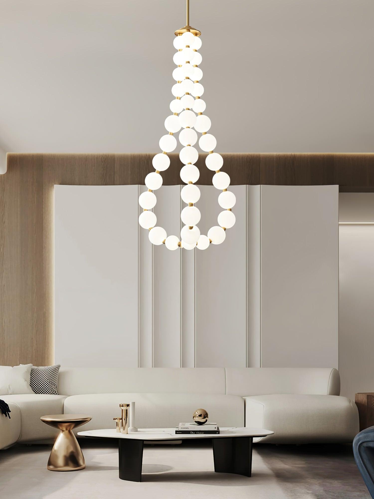 Pearl Modernl Glass Chandelier - Blowlighting