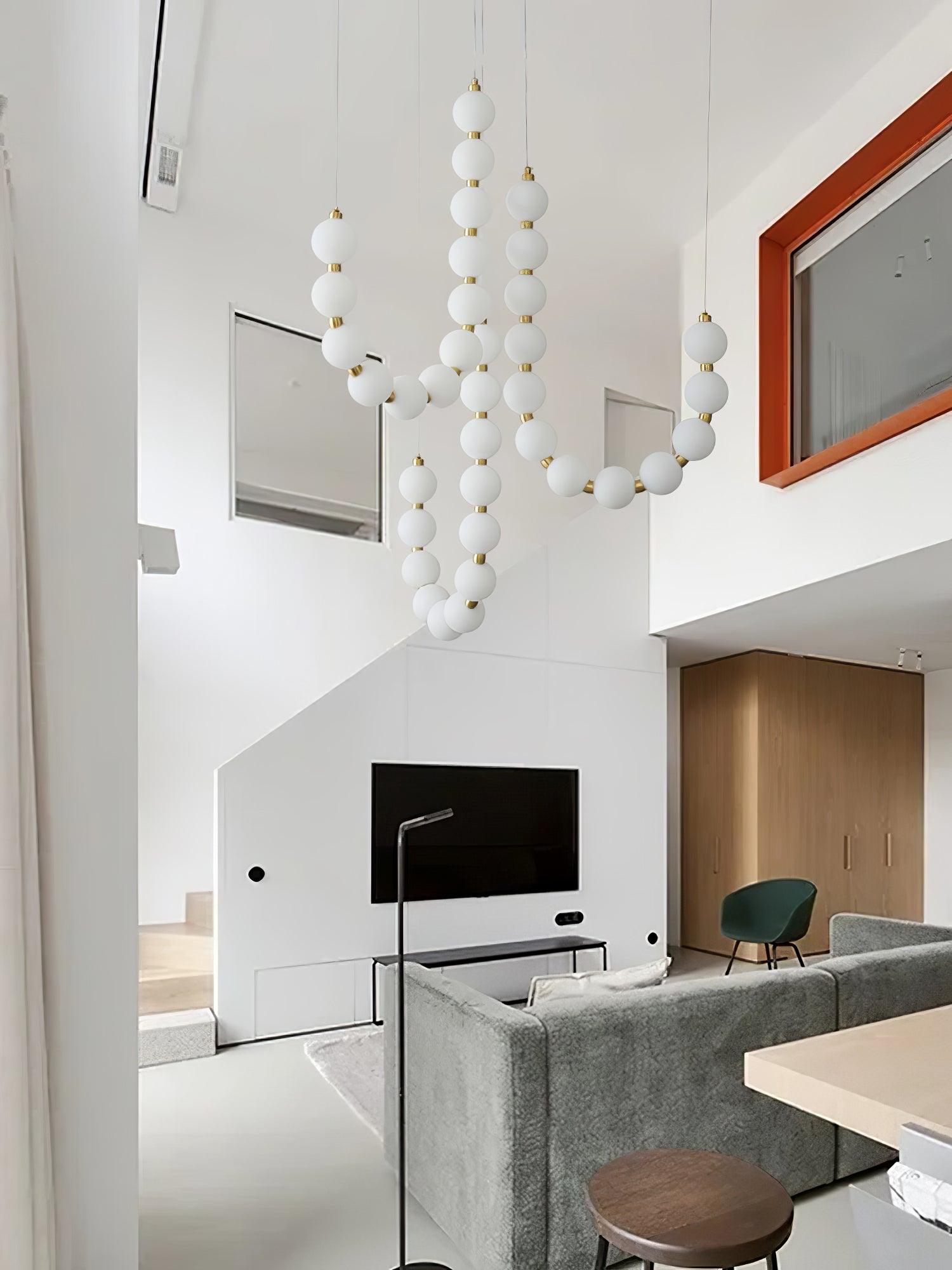 Pearl Modernl Glass Chandelier - Blowlighting