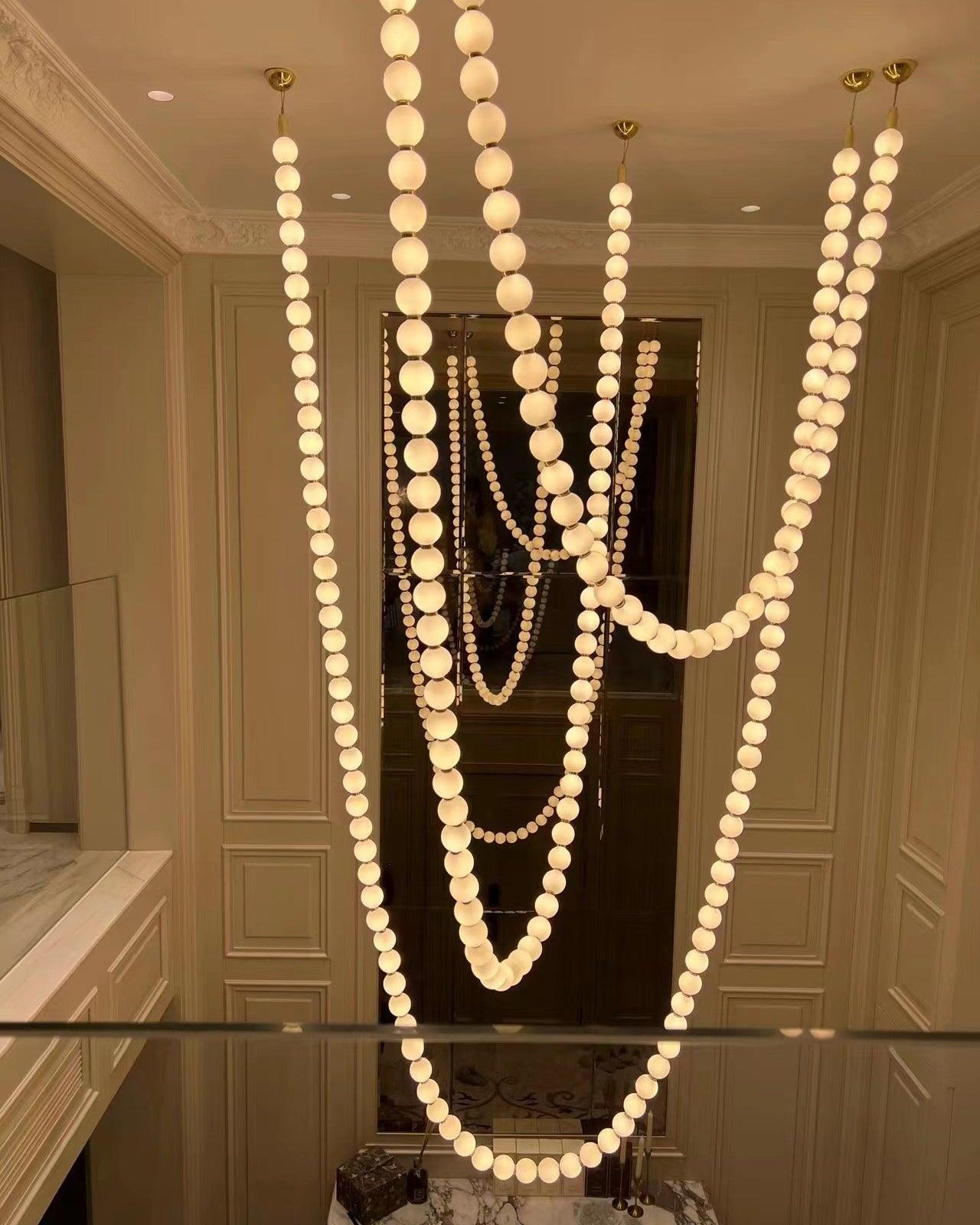 Petal Chandelier Luxurious Pearl Necklace - Letslighting