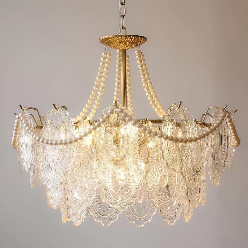 Pearls Glass Chandelier - Blowlighting