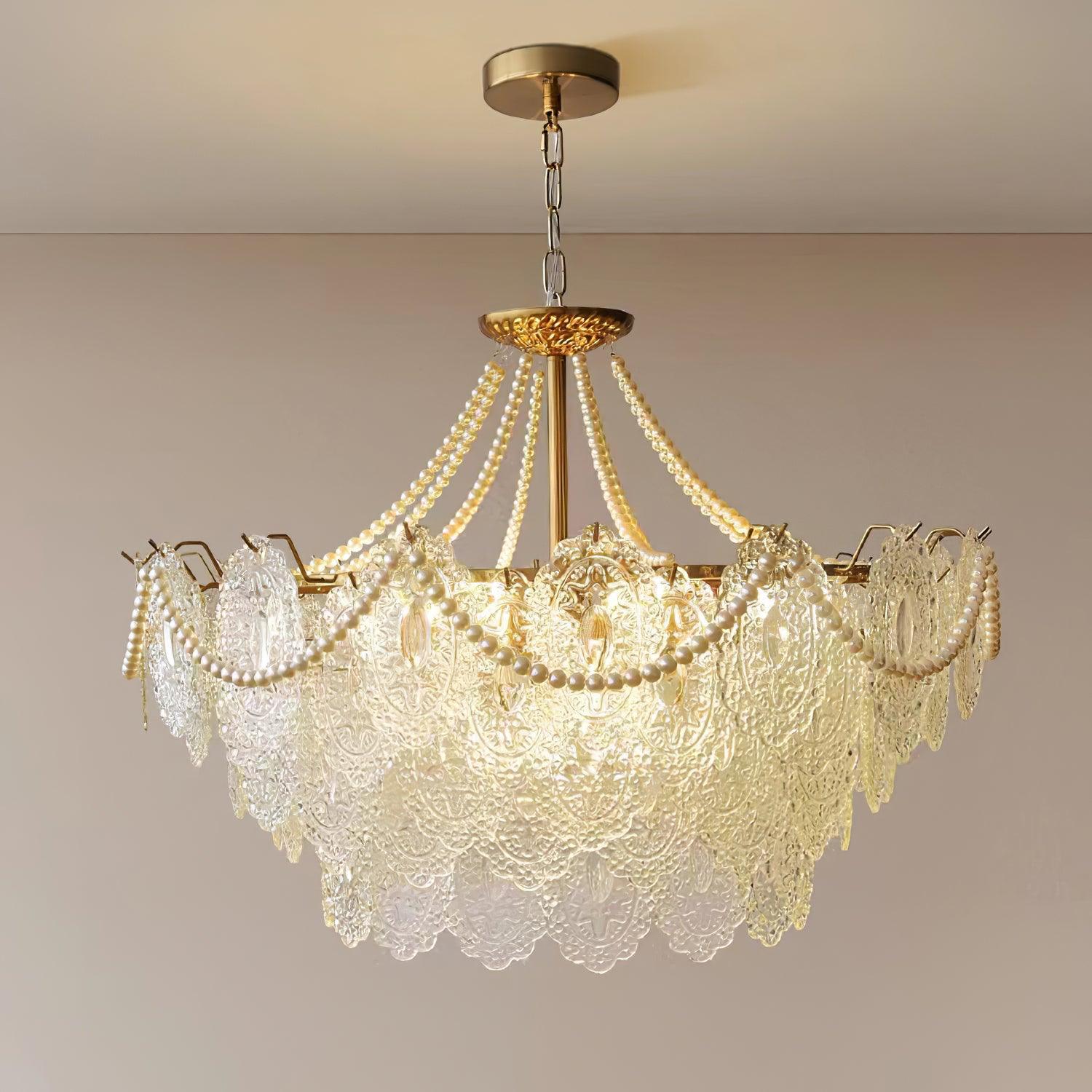 Pearls Glass Chandelier - Blowlighting