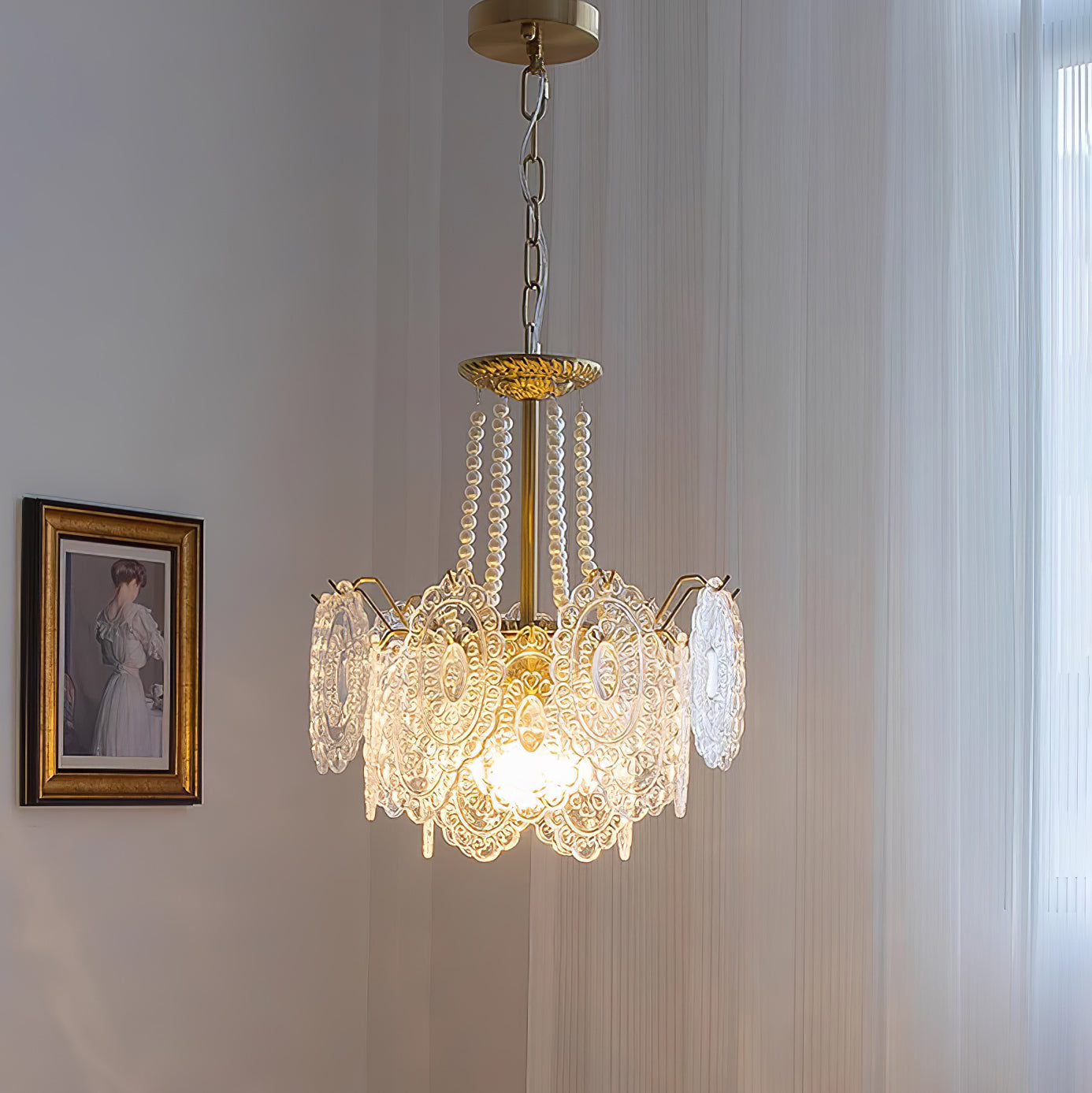 Pearls Glass Chandelier - Blowlighting
