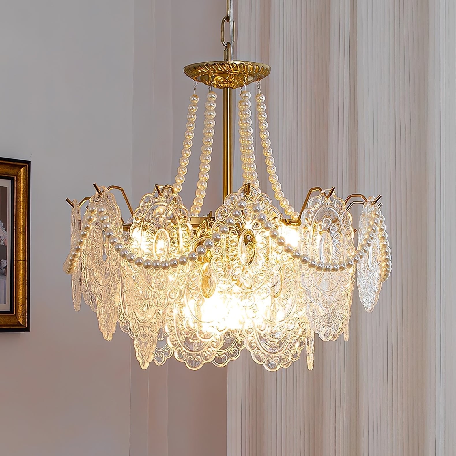 Pearls Glass Chandelier - Blowlighting