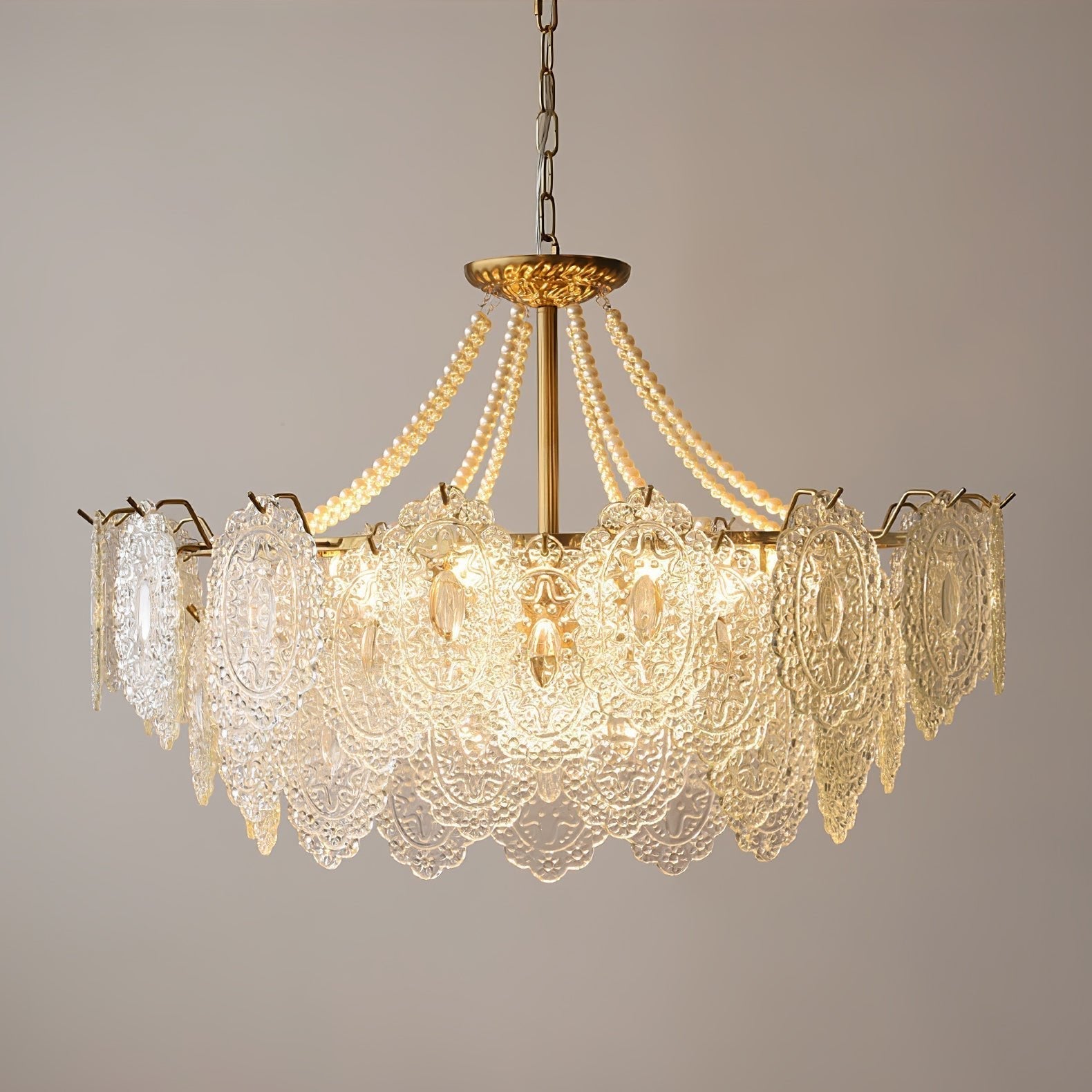 Pearls Glass Chandelier - Blowlighting