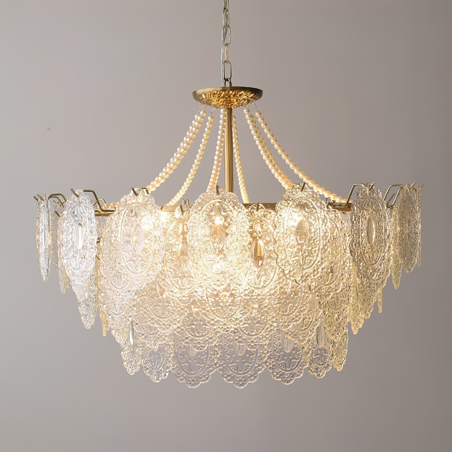 Pearls Glass Chandelier - Blowlighting