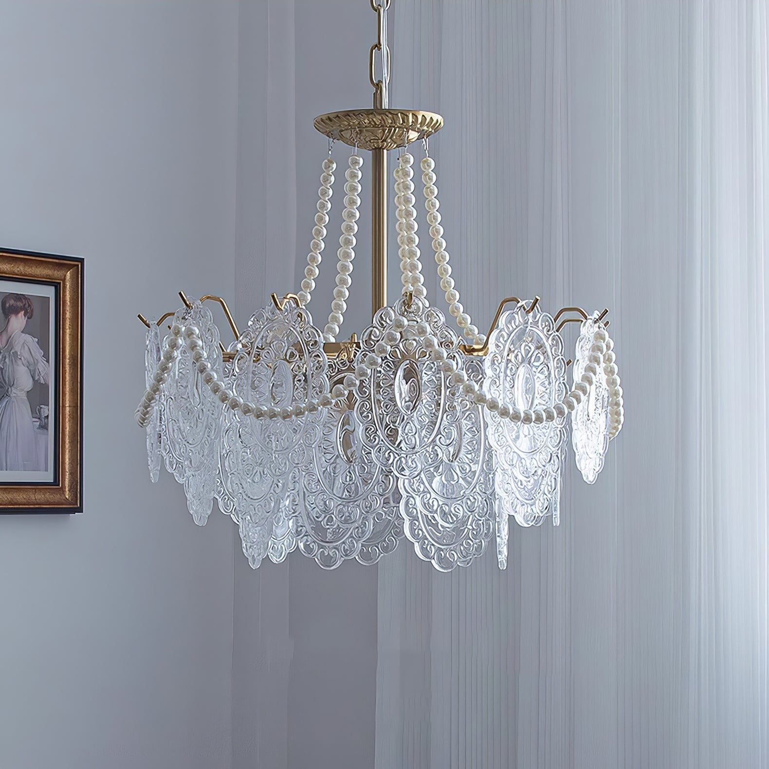 Pearls Glass Chandelier - Blowlighting