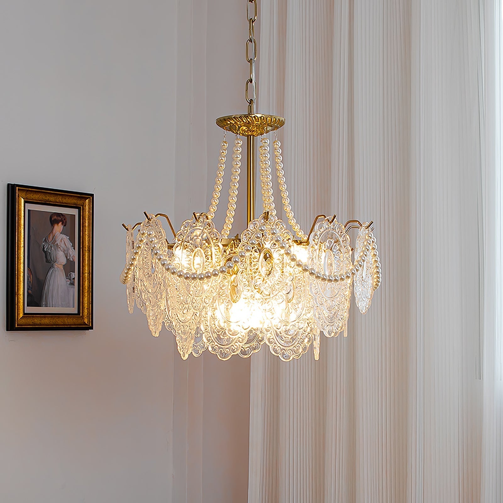 Pearls Glass Chandelier - Blowlighting