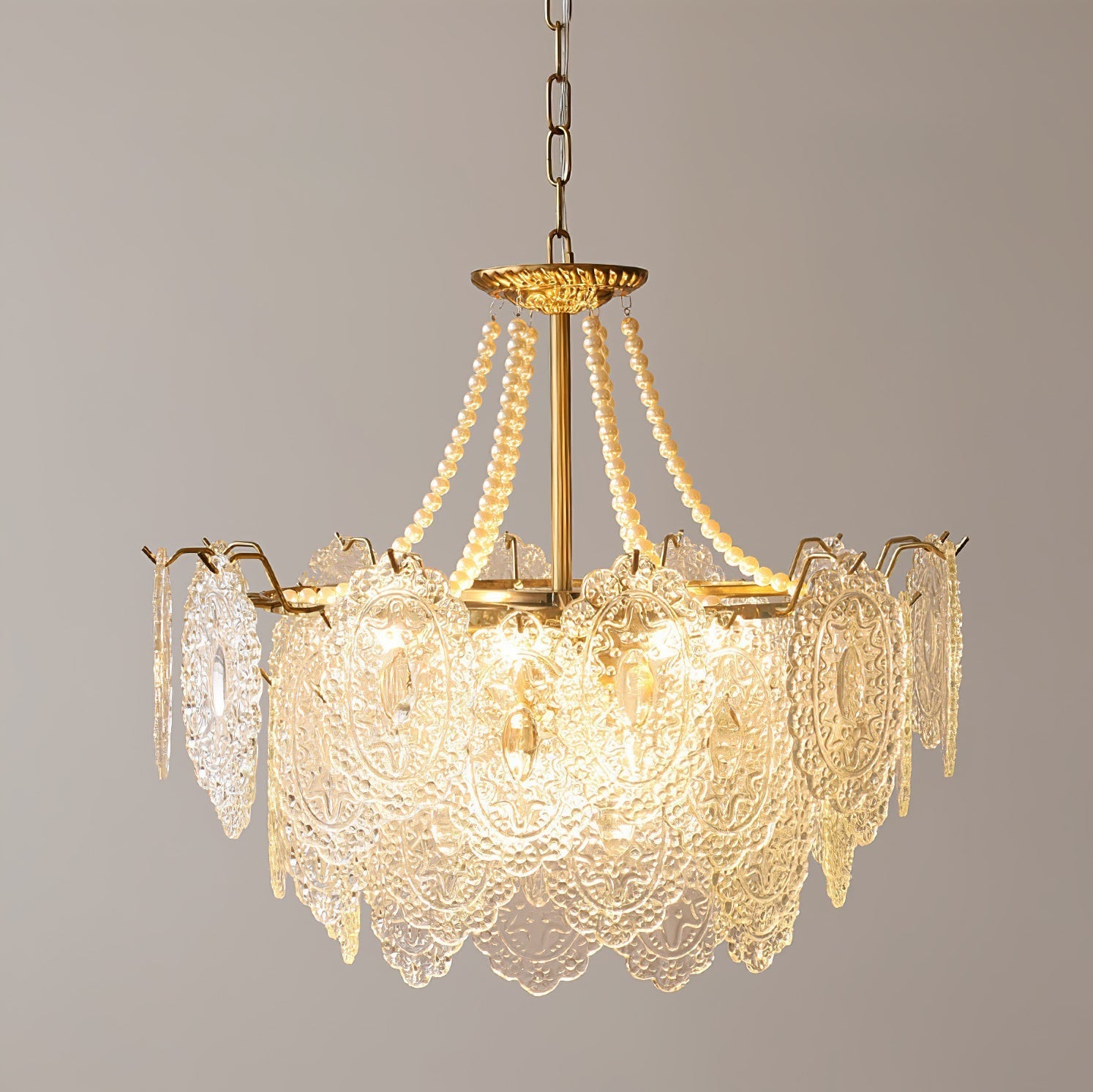 Pearls Glass Chandelier - Blowlighting
