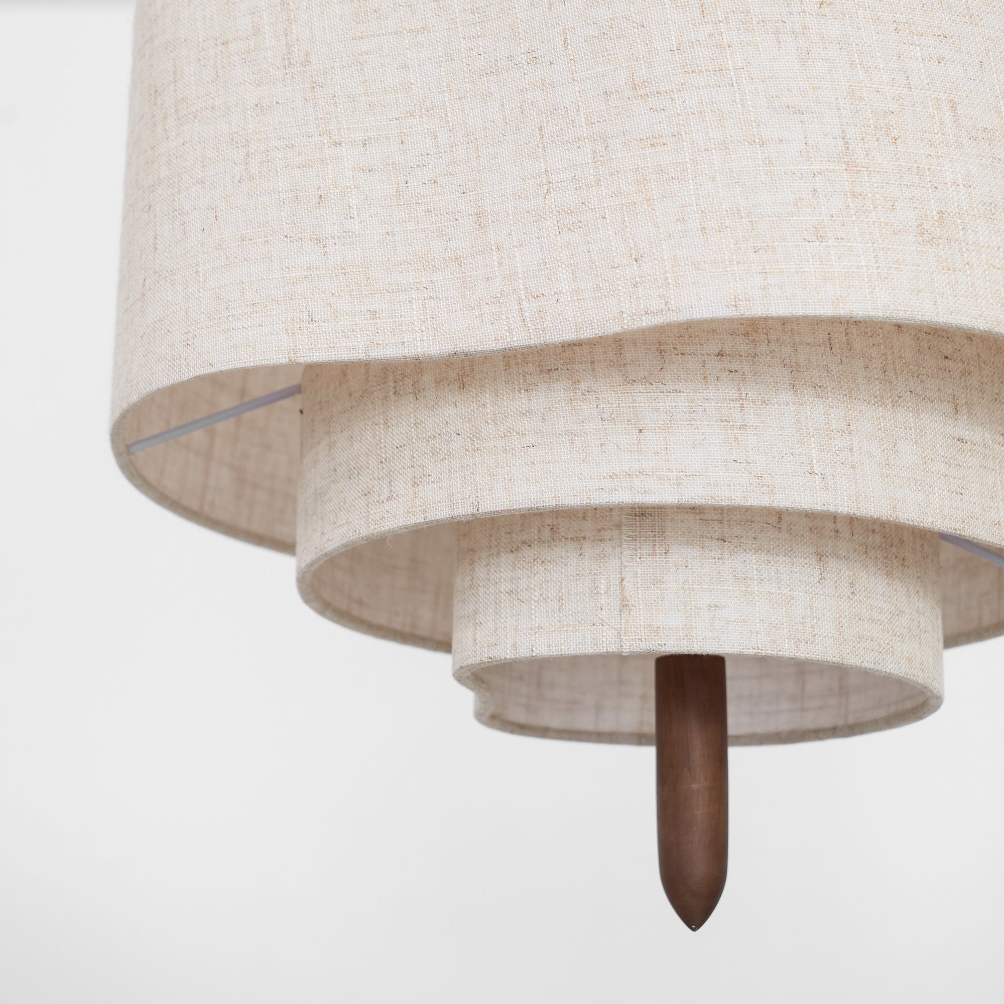 Altheus Premium Nordic Pebble Fabric Metal Pendant Lamp - Lamp Copper