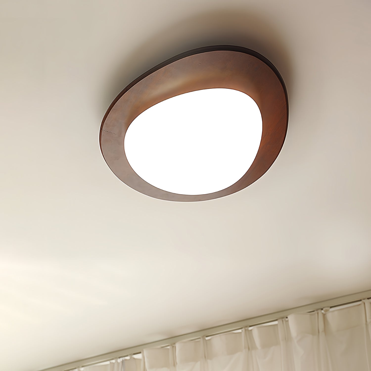 Pebble Wooden Ceiling Light - Blowlighting