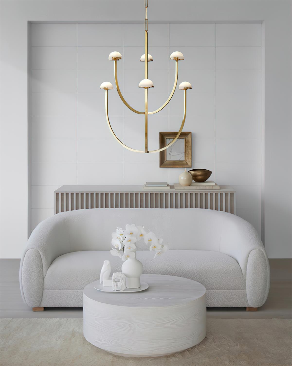 Pedra Chandelier Minimalist Arc Geometry - Letslighting