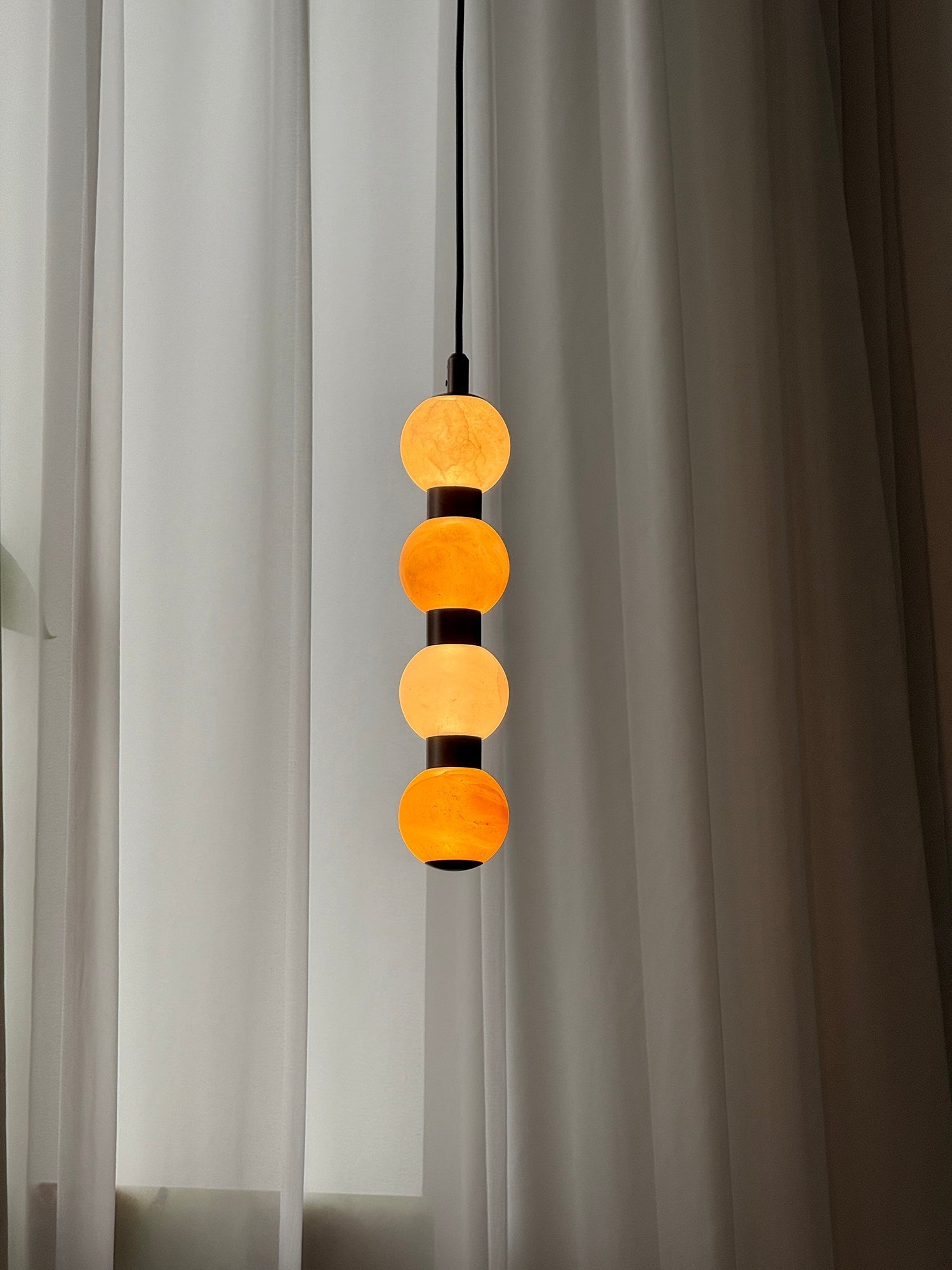 Ulshae Modern Minimalist Art Marble Pendant Lamp - Lamp Copper