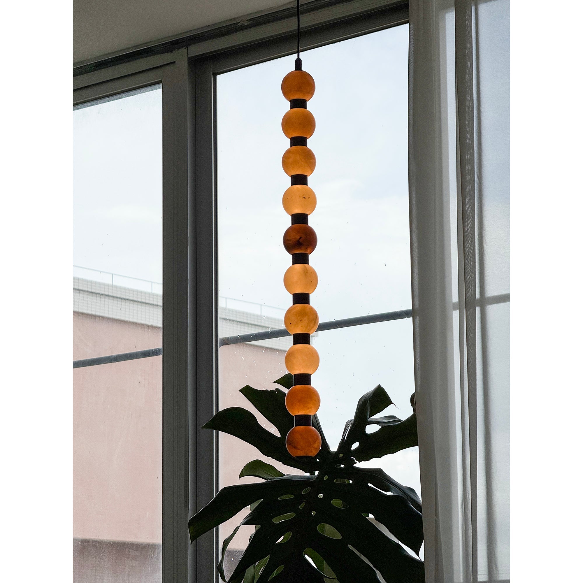 Ulshae Modern Minimalist Art Marble Pendant Lamp - Lamp Copper