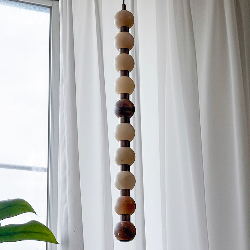 Ulshae Modern Minimalist Art Marble Pendant Lamp - Lamp Copper