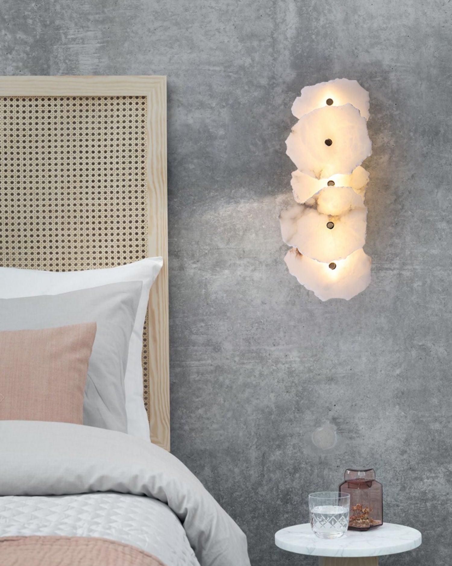 Alaeila Floral Cluster Alabaster Wall Light - Blowlighting