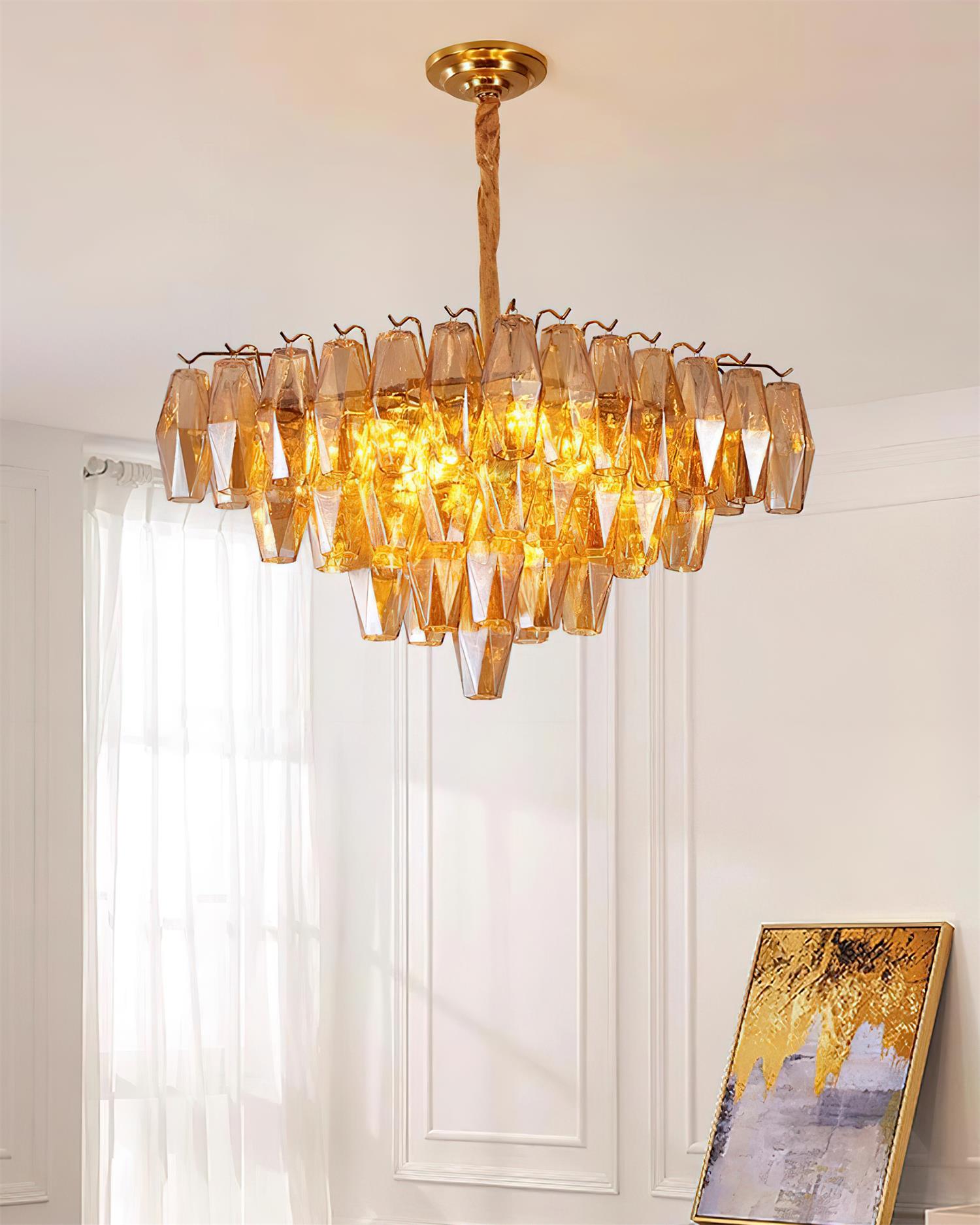 Petralyn Chandelier Prism Cascade - Letslighting