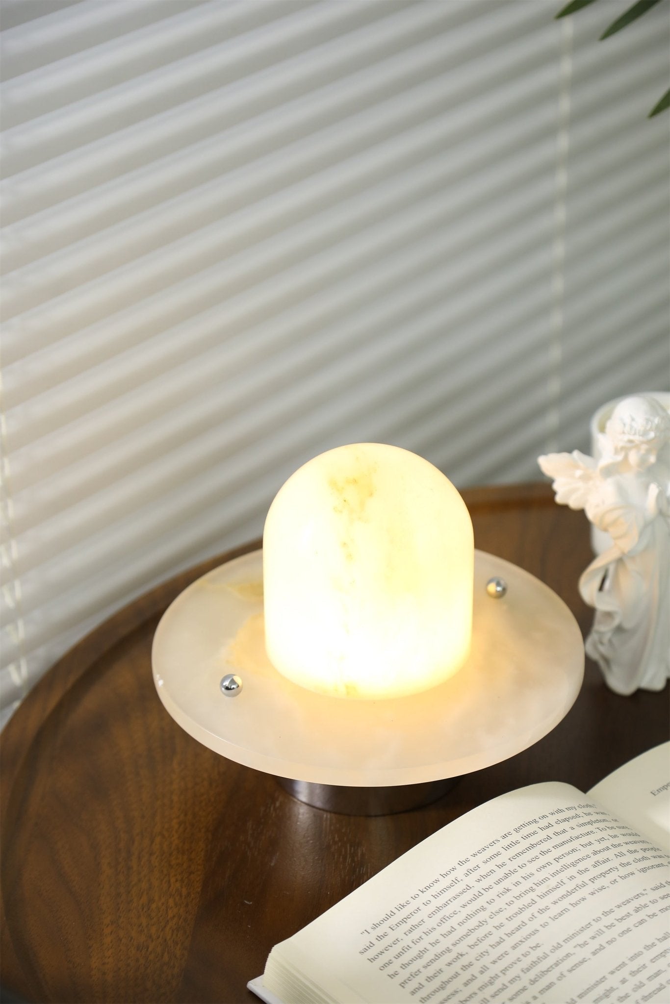 Petrified Moderne Minimaliste Alabastre Lampe de Table