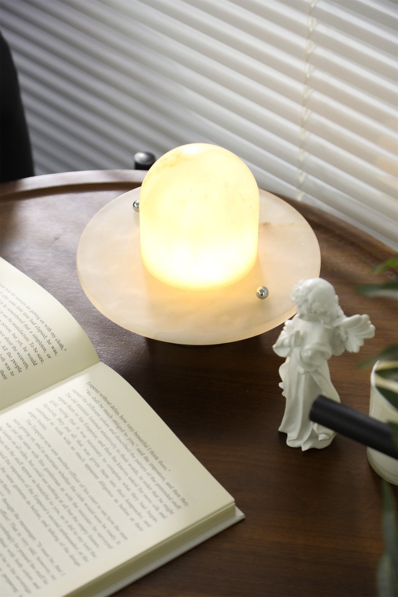 Petrified Moderne Minimaliste Alabastre Lampe de Table